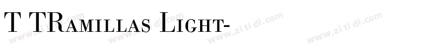 T TRamillas Light字体转换